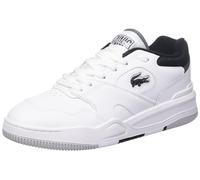 Lacoste Herren Low-Top Sneaker T-Clip 0120 2 SMA, Männer Halbschuhe,schnürschuhe,schnürer,Business,Freizeit,WHT/BLK (147),43 EU / 9 UK