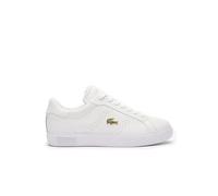 Lacoste Herren Low-Top Sneaker T-Clip 0120 2 SMA, Männer Halbschuhe,schnürschuhe,schnürer,Business,Freizeit,WHT/GLD (216),38 EU / 5 UK
