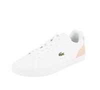 Lacoste Herren Low-Top Sneaker T-Clip 0120 2 SMA, Männer Halbschuhe,schnürschuhe,schnürer,Business,Freizeit,WHT/LT PNK (1Y9),40.5 EU / 7 UK