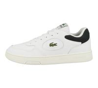 Lacoste Herren Low-Top Sneaker T-Clip 0120 2 SMA, Männer Halbschuhe,schnürschuhe,schnürer,Business,Freizeit,WHT/DK GRN (1R5),41 EU / 7.5 UK