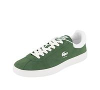 Lacoste Herren Low-Top Sneaker T-Clip 0120 2 SMA, Männer Halbschuhe,schnürschuhe,schnürer,Business,Freizeit,DK GRN/WHT (2D2),44.5 EU / 10 UK