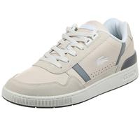 Lacoste Herren Low-Top Sneaker T-Clip 0120 2 SMA, Männer Halbschuhe,schnürschuhe,schnürer,Business,Freizeit,Off WHT/Gry (2B7),42 EU / 8 UK