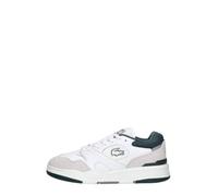Lacoste Herren Low-Top Sneaker T-Clip 0120 2 SMA, Männer Halbschuhe,schnürschuhe,schnürer,Business,Freizeit,WHT/DK GRN (1R5),41 EU / 7.5 UK