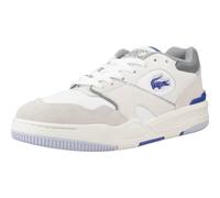 Lacoste Herren Low-Top Sneaker T-Clip 0120 2 SMA, Männer Halbschuhe,schnürschuhe,schnürer,Business,Freizeit,WHT/LT BLU (1T3),43 EU / 9 UK