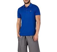 Lacoste Herren Polo-Shirt Kurzarm DH2050, Männer Polo-Hemd,2 Knopf,Regular Fit,Blau,5
