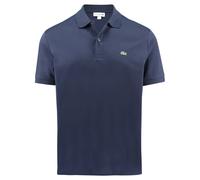 Lacoste Herren Polo-Shirt Pima Interlock DH2050 Kurzarm 2-Knopf Regular Fit Blau Größe 5 (L)