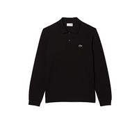 Lacoste Long Sleeved Ribbed Collar Shirt Schwarz in Größe 2XL