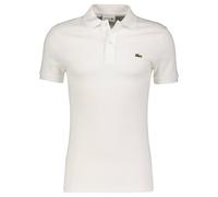 Lacoste Herren Poloshirt Slim Fit Kurzarm, weiss, Gr. 9