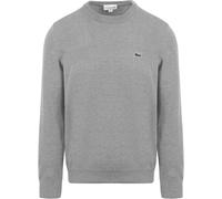 Lacoste Herren Pullover Rundhals AH0128, Männer Basic Strickpulli,Regular Fit,Grau,5 (L)