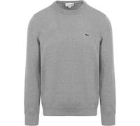 Lacoste Cotton Knitted Sweater Silver Chine Grau XXL