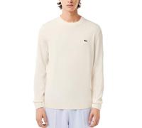 Lacoste Herren Pullover Rundhals AH0128, Männer Basic Strickpulli,Regular Fit,Weiß,4 (M)