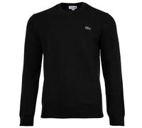 Lacoste Strickpullover mit Logo-Patch in Black, Größe XXXL