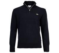 LACOSTE Herren Pullover - Troyer-Kragen, Rippstrick, Wolle Dunkelblau / 4XL XXXXL Blau