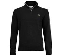 Lacoste Classic Fit Troyer aus reiner Wolle in Black, Größe M