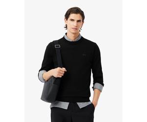 Lacoste Herren-Rundhalspullover aus Wolle in Schwarz Mann V / L V / L