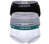 LACOSTE Slips Herren Baumwolle Grau/Schwarz/Weiß, S