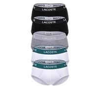 LACOSTE Herren Slips, 5er Pack - Core, Briefs, Cotton Stretch, Logobund M Mehrfarbig