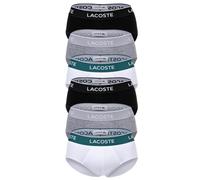 LACOSTE Herren Slips, 6er Pack - Casual, Briefs, Cotton Stretch, Logobund S Mehrfarbig