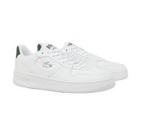 LACOSTE Herren Sneaker - L001 SET, Turnschuhe, Retro, Logo, Echtleder Weiß/Grün EUR 45