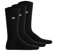 LACOSTE Herren Socken, 3er Pack - Socks, Business, Baumwoll-Mix, Logo, einfarbig 43-46 Schwarz