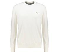 Lacoste Herren Strickpullover mit Bio-Baumwolle Regular Fit, offwhite, Gr. 7