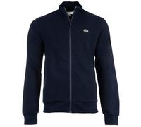 LACOSTE Herren Sweatjacke mit Stehkragen - Zipper, aufgerautes Fleece, Baumwoll-Mix Blau 3XL
