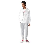 Lacoste Classic Fit Sweatjacke mit Kapuze in Weiß, Größe XXXL, Artikelnr. 1623425XXXL Weiß XXXL 84% Baumwolle, 16% Polyester