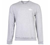 LACOSTE Herren Sweatshirt - Logo Print, Loungewear, Rundhals, Baumwoll-Mix Grau 2XL