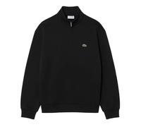 LACOSTE Herren Sweatshirt mit Stehkragen - Zip Fleece Sweatshirt, Regular Fit S Schwarz