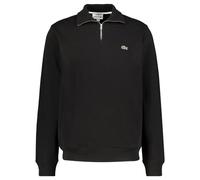 Lacoste Herren Sweatshirt mit Troyerkragen, schwarz, Gr. 8