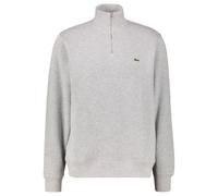 Lacoste Herren Sweatshirt mit Troyerkragen, silber, Gr. 5