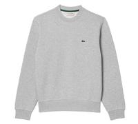 LACOSTE Herren Sweatshirt, Rundhals - Fleece, Classic Fit, Logo, Baumwoll-Mix Grau 4XL