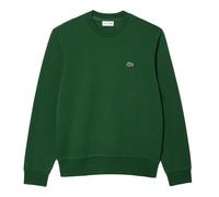 LACOSTE Herren Sweatshirt, Rundhals - Fleece, Classic Fit, Logo, Baumwoll-Mix Grün 2XL
