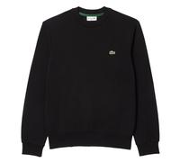 LACOSTE Herren Sweatshirt, Rundhals - Fleece, Classic Fit, Logo, Baumwoll-Mix L Schwarz