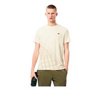 Herren Tennis-T-Shirt Lacoste Ultra Dry Printed - ecru white - Beige (S)