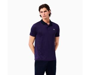 Lacoste Herren T-Shirt Lacoste Ultra-Dry Stretch Polo Navy Blue/Cossak Purple M