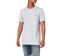 Lacoste Herren T-Shirt Rundhals TH2038, Männer Basic Tshirt,Tee,Regular Fit,Grau,4 (M)