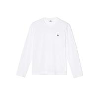 Lacoste Herren T-Shirt Rundhals TH2040, Männer Basic Tshirt,Tee,Regular Fit,Weiß,3 (S)