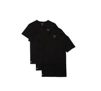 Lacoste Herren T-Shirt Rundhals TH3321, Männer Basic Tshirt,Tee,Regular Fit,Schwarz,L
