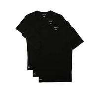 Lacoste Herren T-Shirt V-Ausschnitt TH3374, Männer Basic Tshirt,Tee,Regular Fit,Schwarz,XS