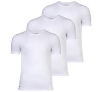 LACOSTE Herren T-Shirts, 3er Pack - Essentials, Rundhals, Slim Fit, Baumwolle, einfarbig Weiß XL