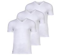 LACOSTE Herren T-Shirts, 3er Pack - Essentials, V-Ausschnitt, Slim Fit, Baumwolle, einfarbig M Weiß