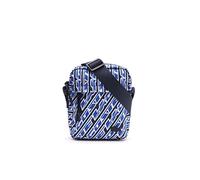 Lacoste Herren Umhängetasche Vertical Camera Bag,100% recyceltes Polyester, Handtasche Schultertasche,BLAU/Weiss (L63),Einheitsgröße (One Size)