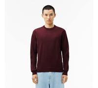 Lacoste Herren-Wollpullover mit Rundhalsausschnitt in dunklem Burgunderrot Mann VII / 2XL VII / 2XL