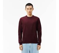 Lacoste Herren-Wollpullover mit Rundhalsausschnitt in dunklem Burgunderrot VII / 2XL