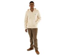 Lacoste Sweatjacke Regular Fit Baumwoll-Mix mit Label-Patch Offwhite Herren Größe L