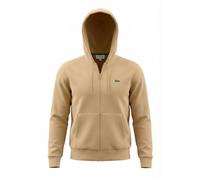Lacoste Herren Zip-Up Fleece Hoodie Jacke, Millet, L