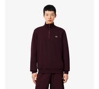 Lacoste High Neck Half Zip Sweatshirt burdeos - L