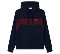 Lacoste - Hoodie mit durchgehendem Reißverschluss für Herren (Marine/Rot) S
