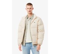 Lacoste Regular Fit Daunenjacke mit Stehkragen und integrierter Kapuze in Offwhite, Größe XL